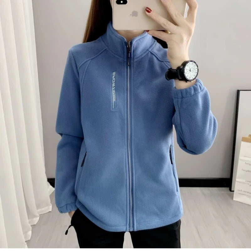 5XL Embroidered Sky Blue Jacket