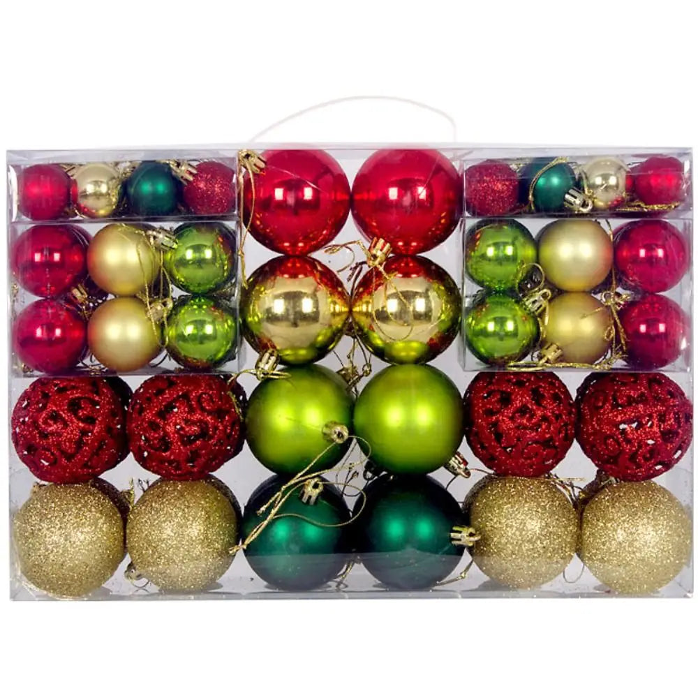 100pcs Christmas Tree Baubles Set