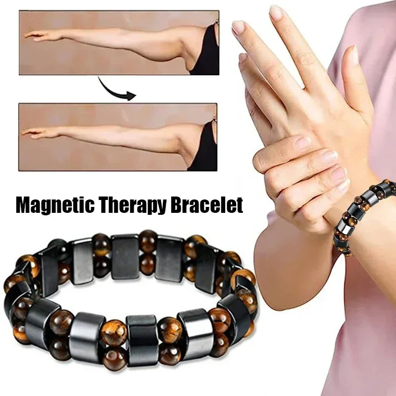 Natural Stone Double Layer Tiger Eye Lymphatic Detoxificatio