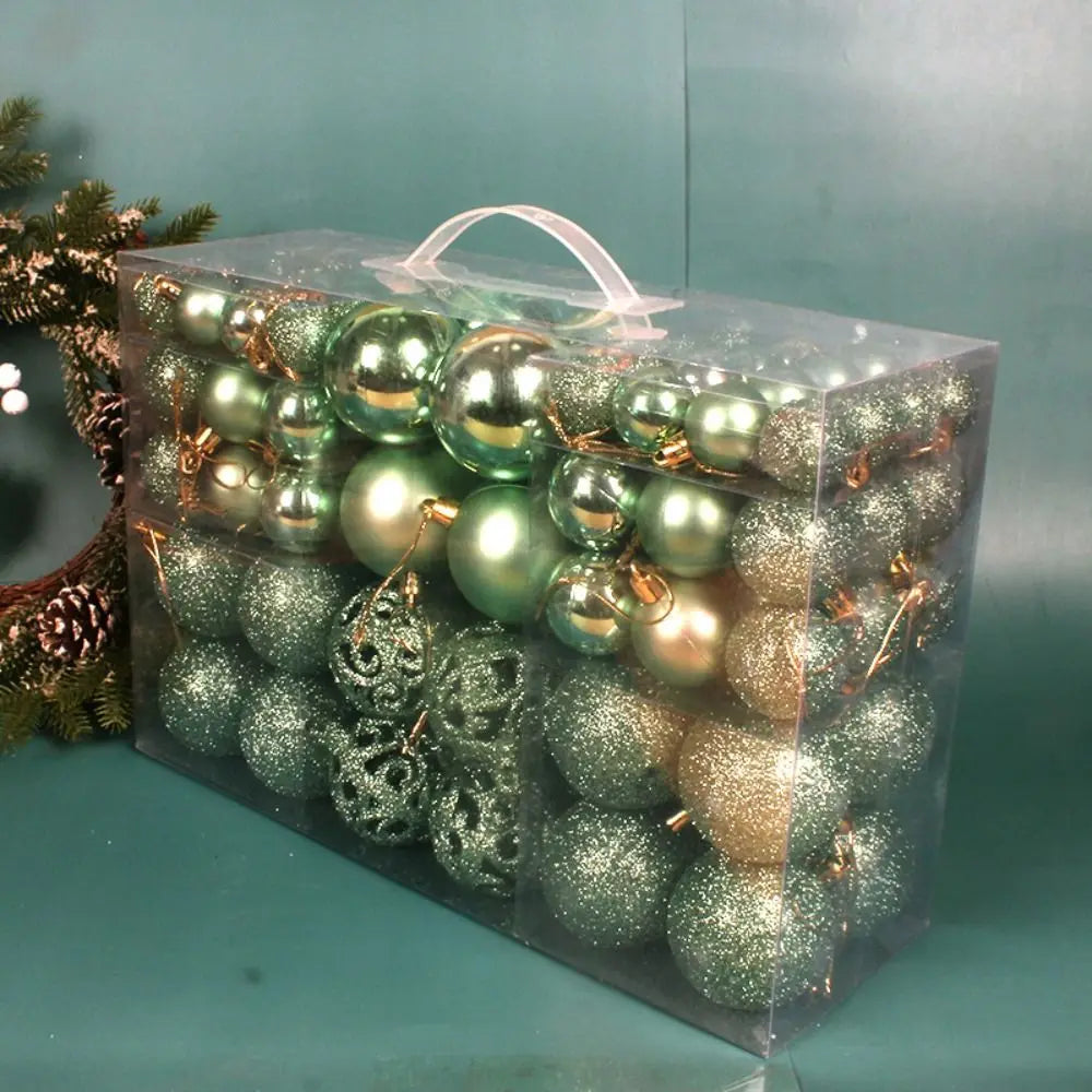 100pcs Christmas Tree Baubles Set