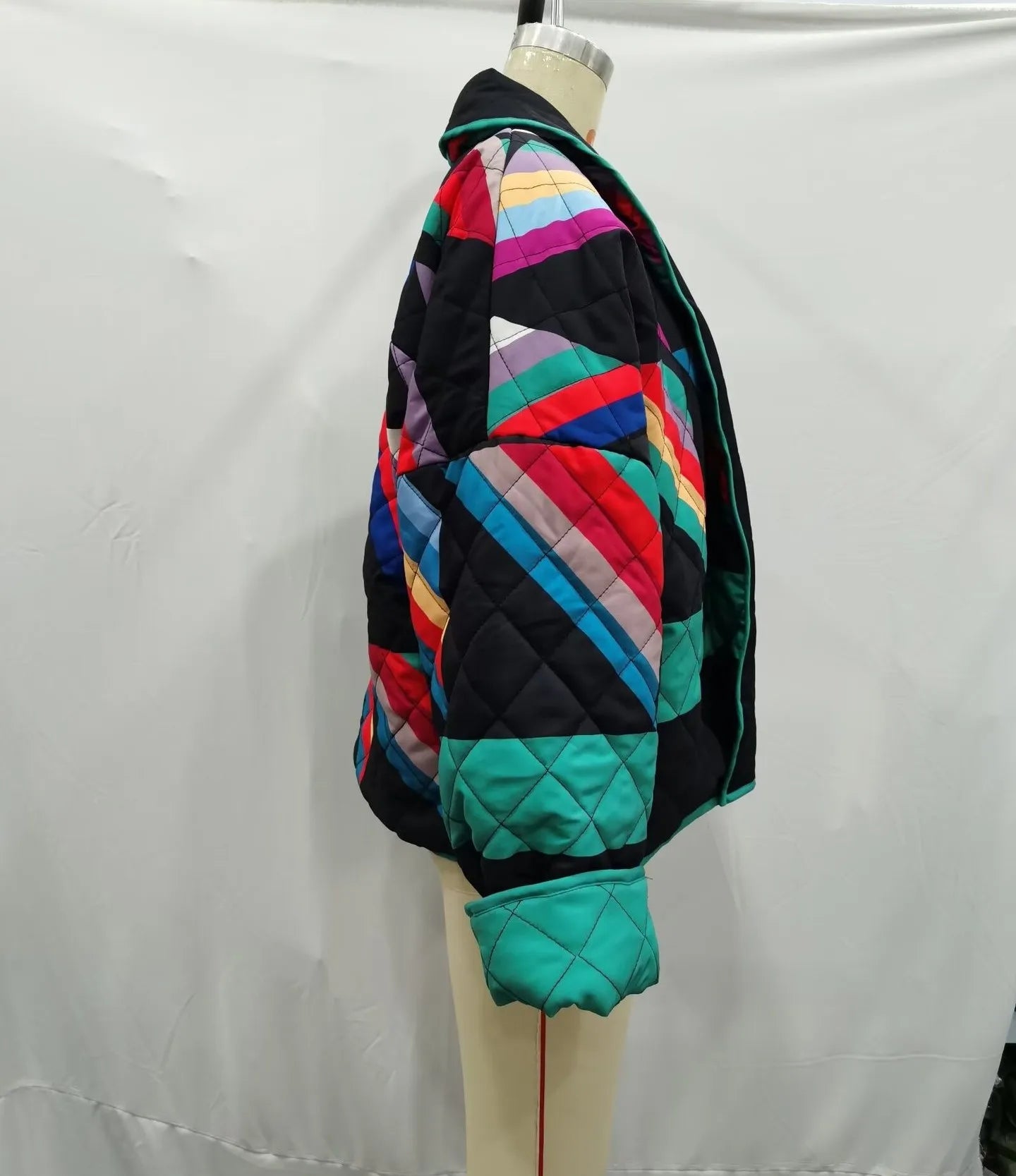 2025 Autumn New Product European Style Women's Vintage Printed Loose Floral Cotton Jacket Fashion Long Sleeve Coat