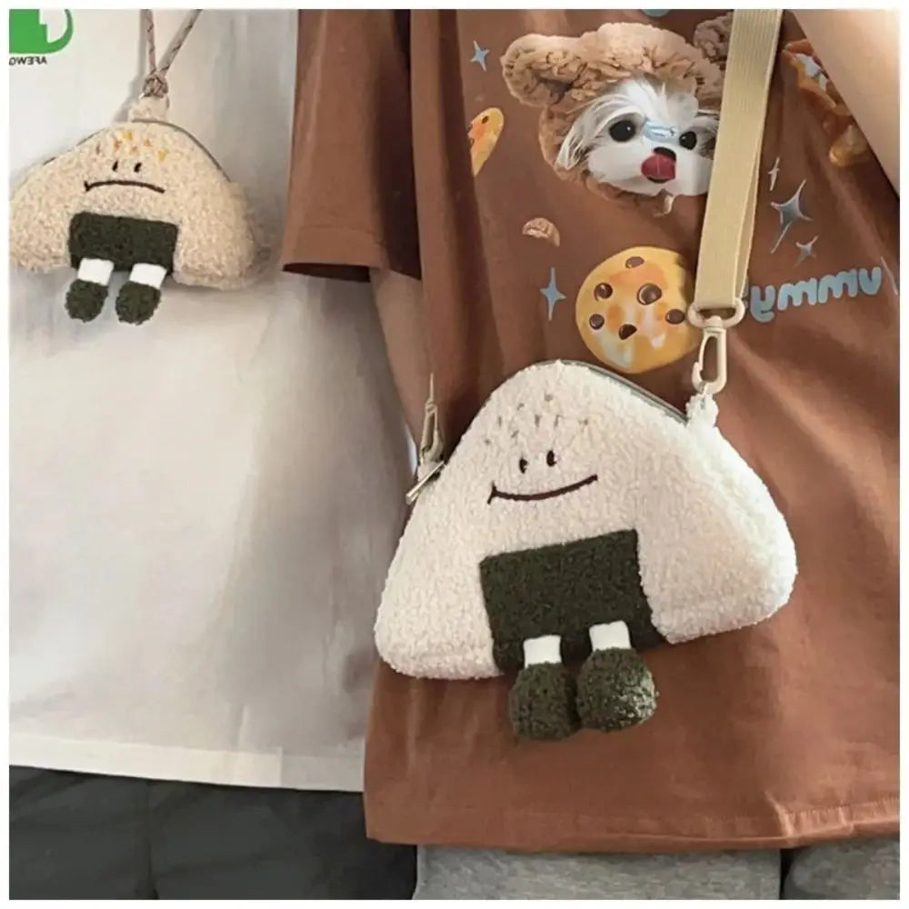 Cute Plush Neck Purse Bag