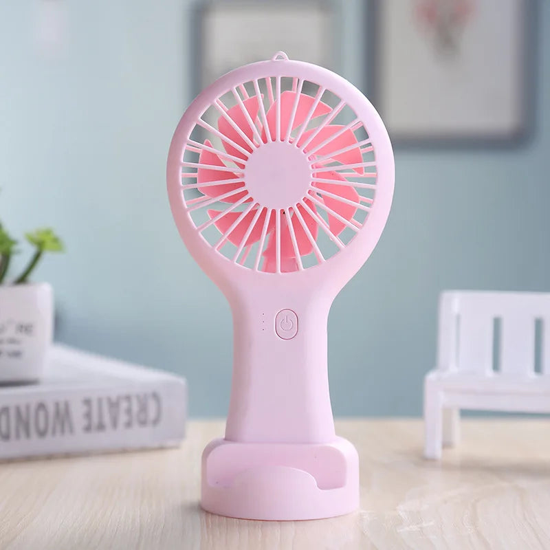 Portable Handheld Fan USB Charging Mini Fan With 3 Speed High Wind Desktop Office Travel Pocket Handheld Small Charging Fan