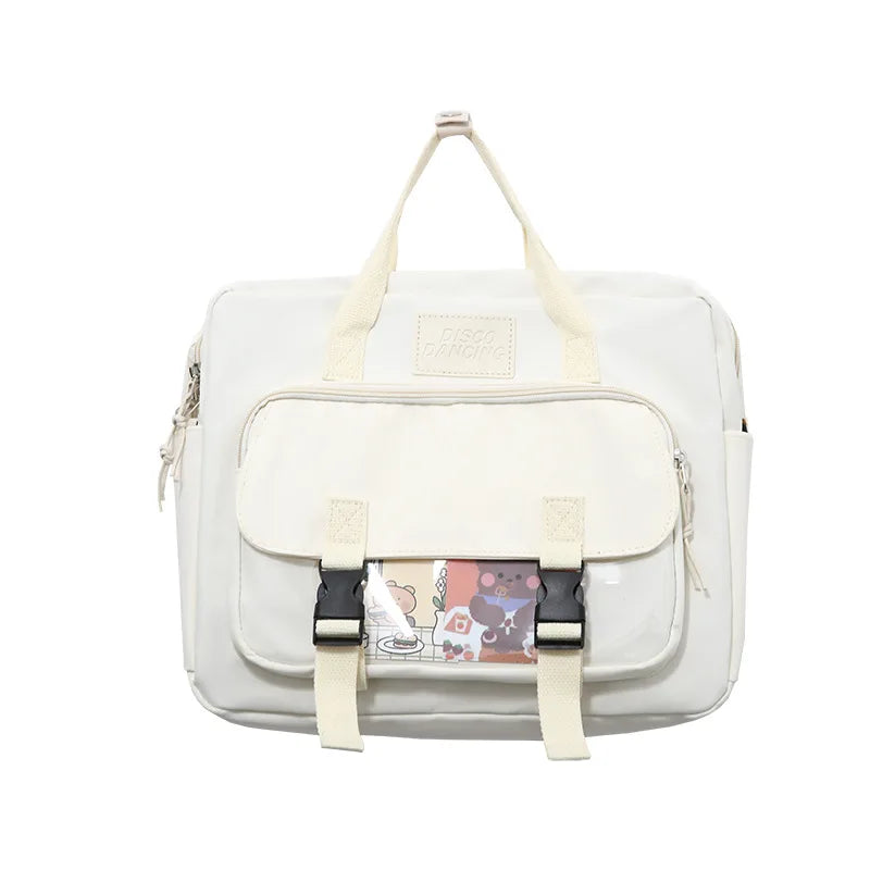 3Ways Japanese Style Kawaii Backpack Girls Transparent Pocke