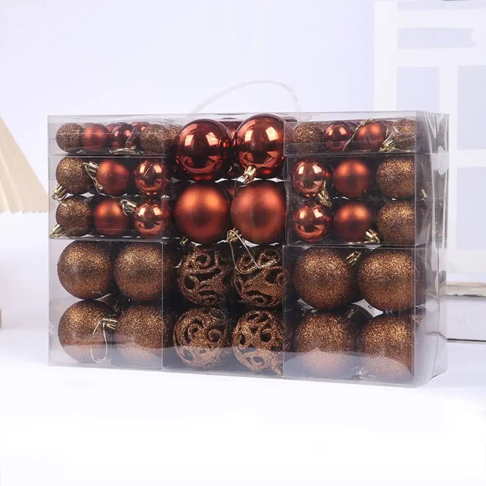 100pcs Christmas Tree Baubles Set