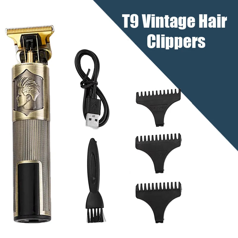 T9 Professional Hair Clipper/Accessories for Men | USB-C Fast Charging | Beard/Body/Hair Trimmer | Precision Electric Shaver