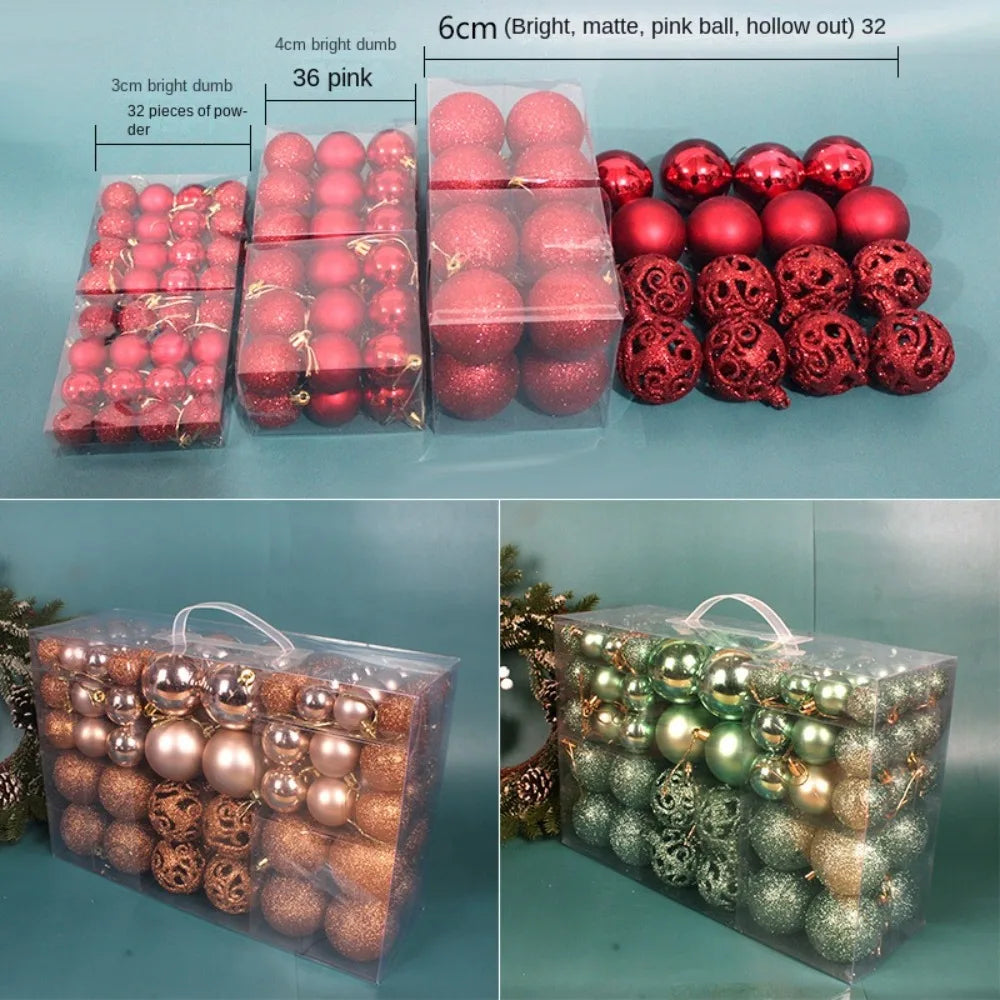 100pcs Christmas Tree Baubles Set