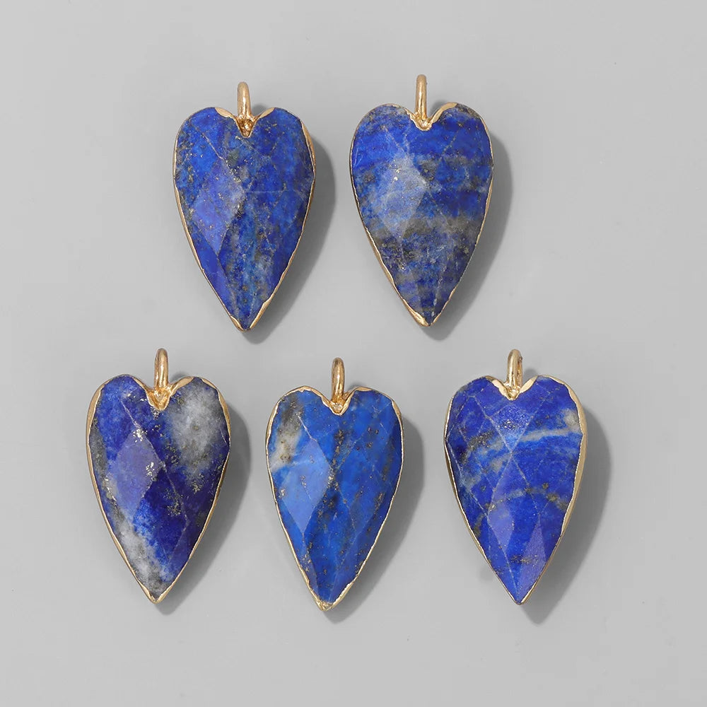 Heart Stone Pendant Set