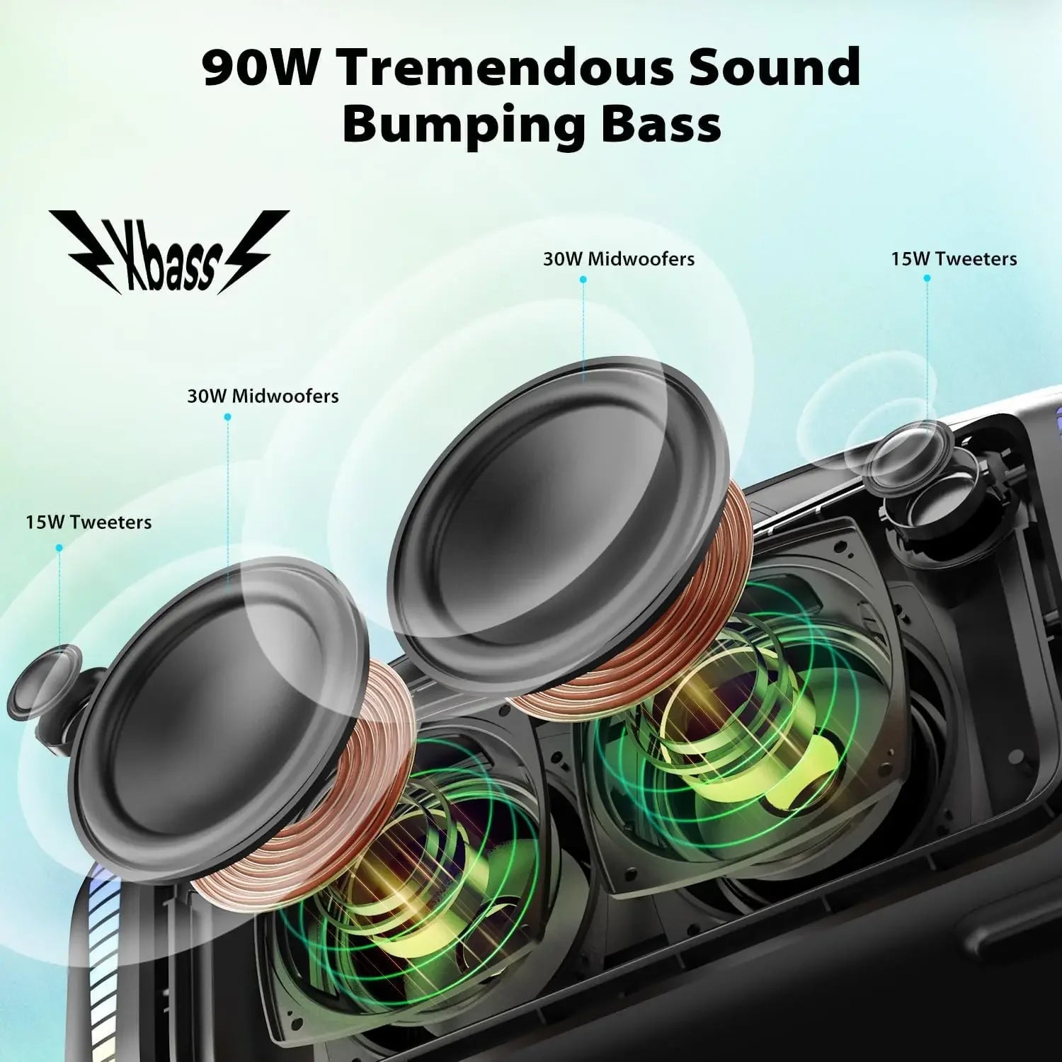 Tribit 90W Bluetooth Outdoor Speaker