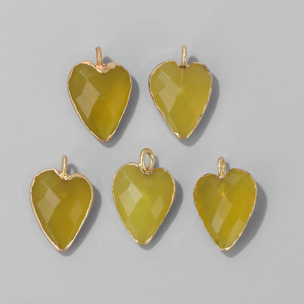 Heart Stone Pendant Set