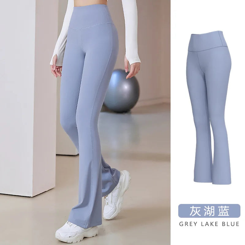 Women Flare Pants Slim High Waist Solid SexyShark Flare Pant