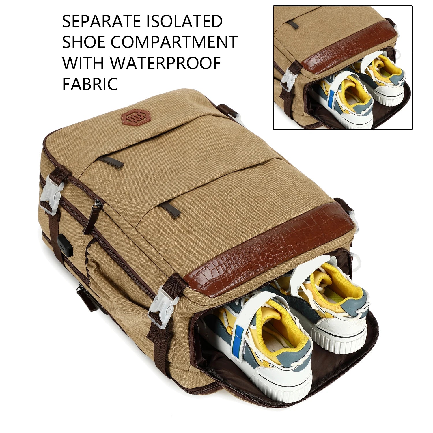 15.6-inch large capacity waterproof laptop backpack