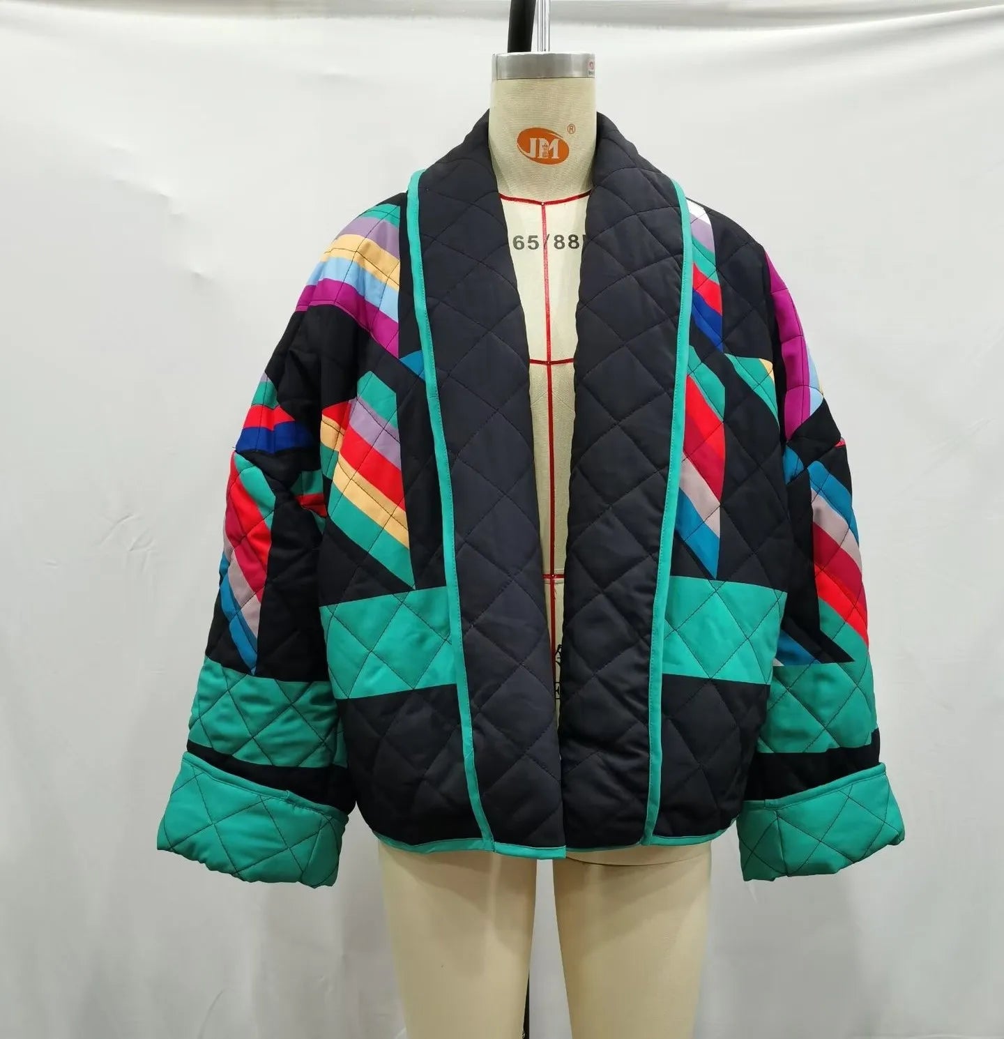 2025 Autumn New Product European Style Women's Vintage Printed Loose Floral Cotton Jacket Fashion Long Sleeve Coat