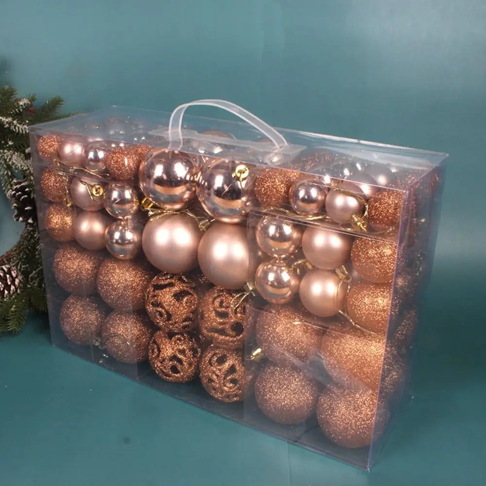 100pcs Christmas Tree Baubles Set