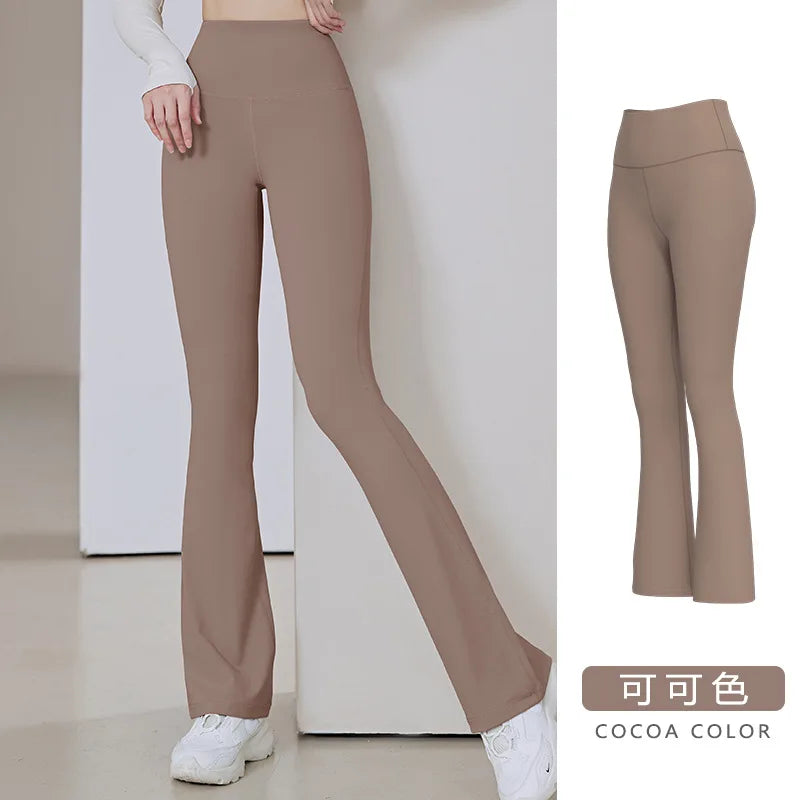 Women Flare Pants Slim High Waist Solid SexyShark Flare Pant