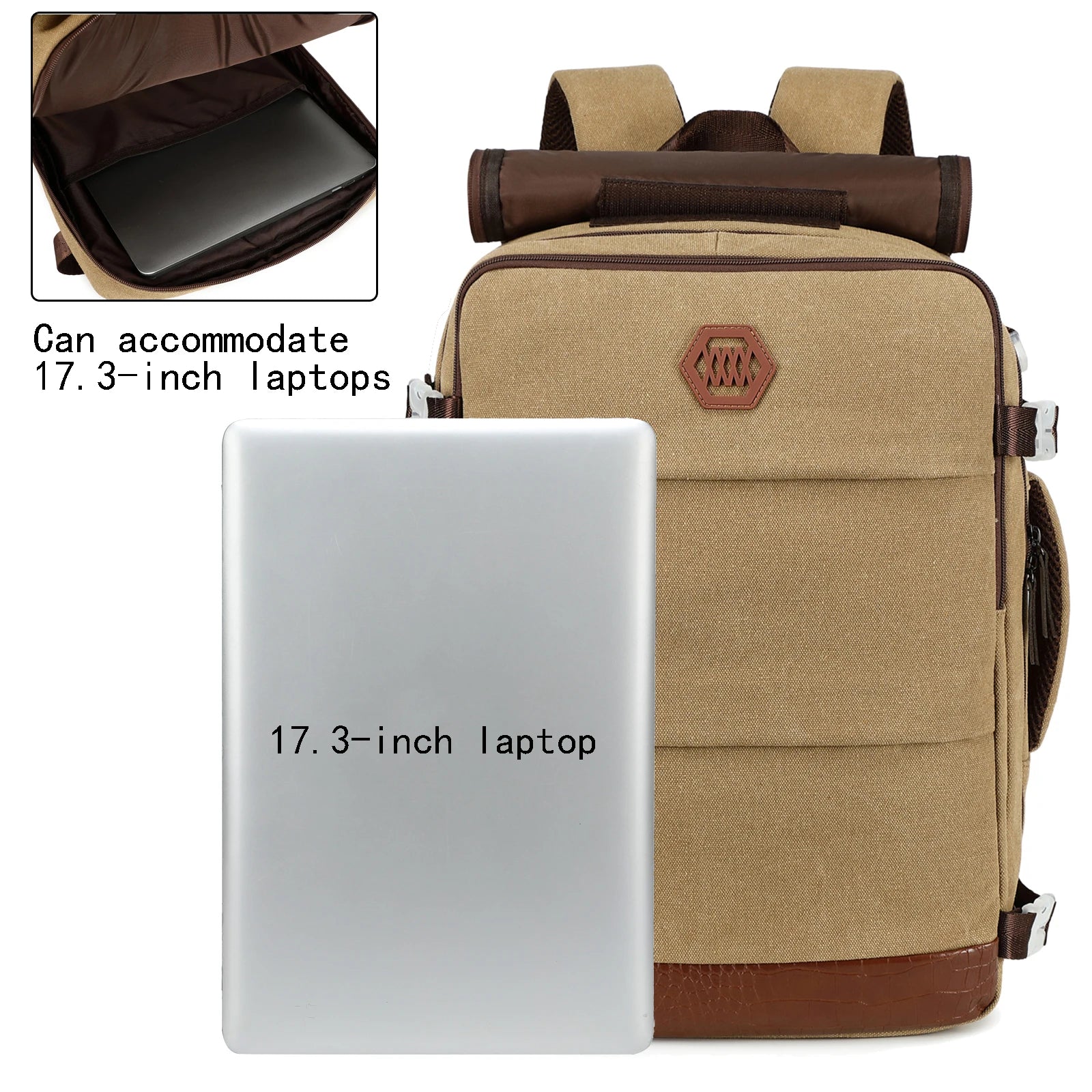 15.6-inch large capacity waterproof laptop backpack