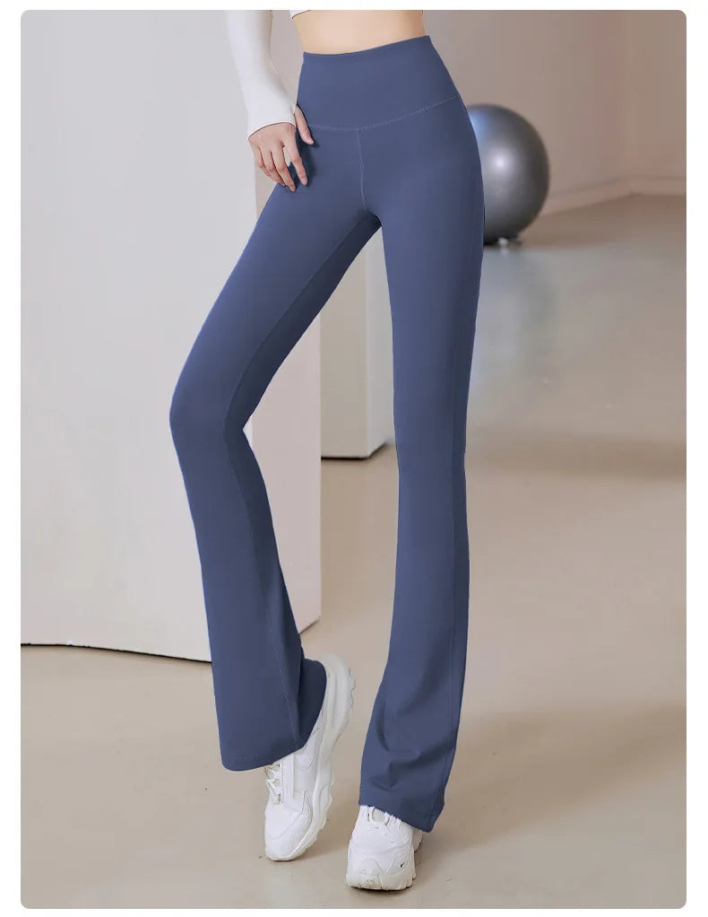 Women Flare Pants Slim High Waist Solid SexyShark Flare Pant
