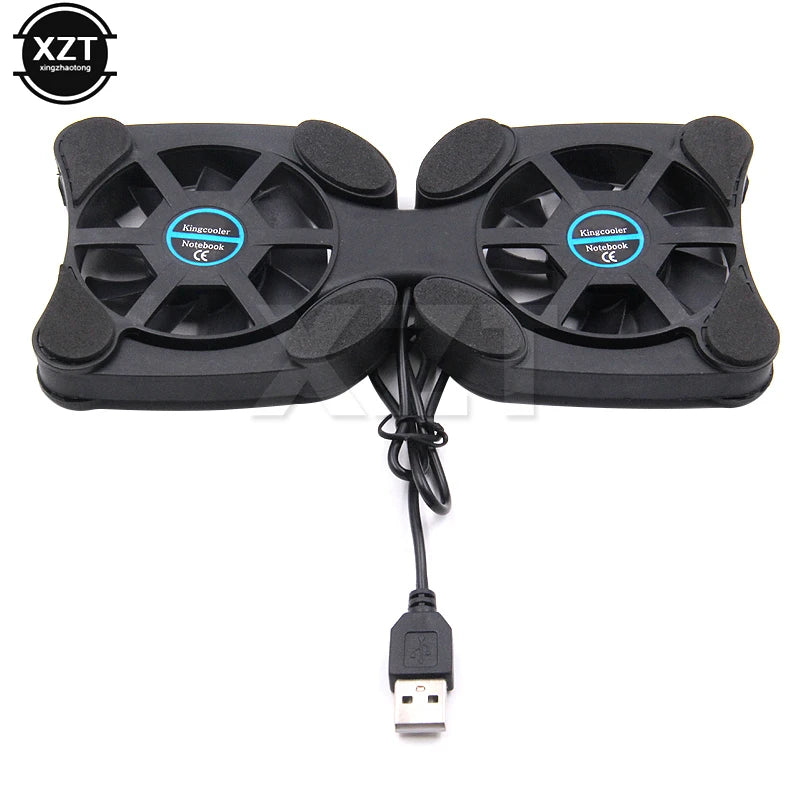USB Mini Laptop Fan Stand Notebook Foldable Folding Fan Cooler Notebook Cooling Pad Radiator Cooler Master Computer Accessories