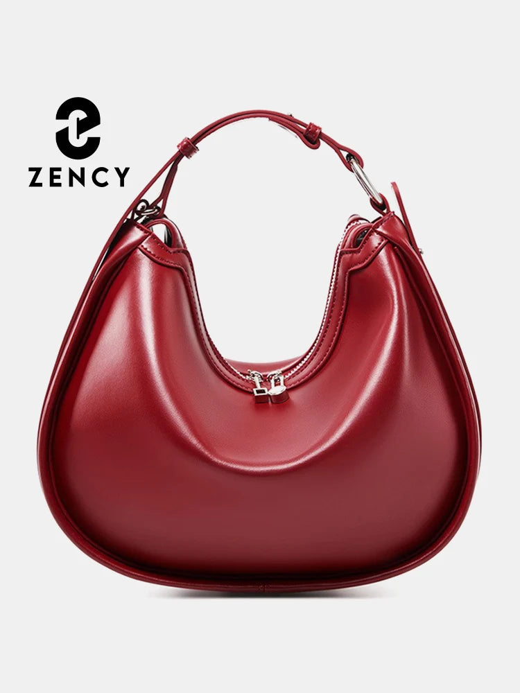 Zency Premium Leather Hobo Bag