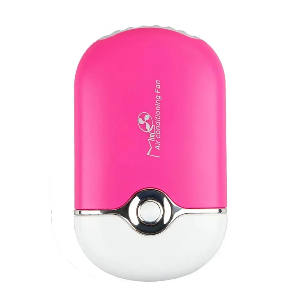 USB Rechargeable Portable Mini Fan Cooling Fan Bladeless Handheld Eyelash dryer Mini Handheld Fan Air Conditioning Blower