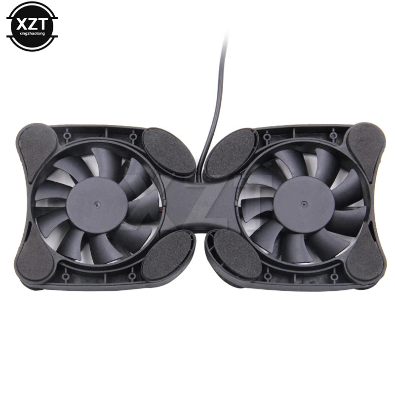 USB Mini Laptop Fan Stand Notebook Foldable Folding Fan Cooler Notebook Cooling Pad Radiator Cooler Master Computer Accessories