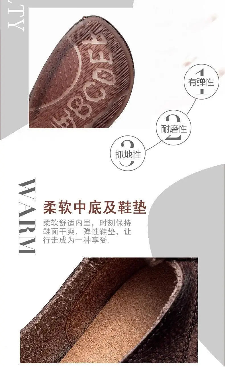 High quality Leather Women Flats Summer Shoes With Slip On C