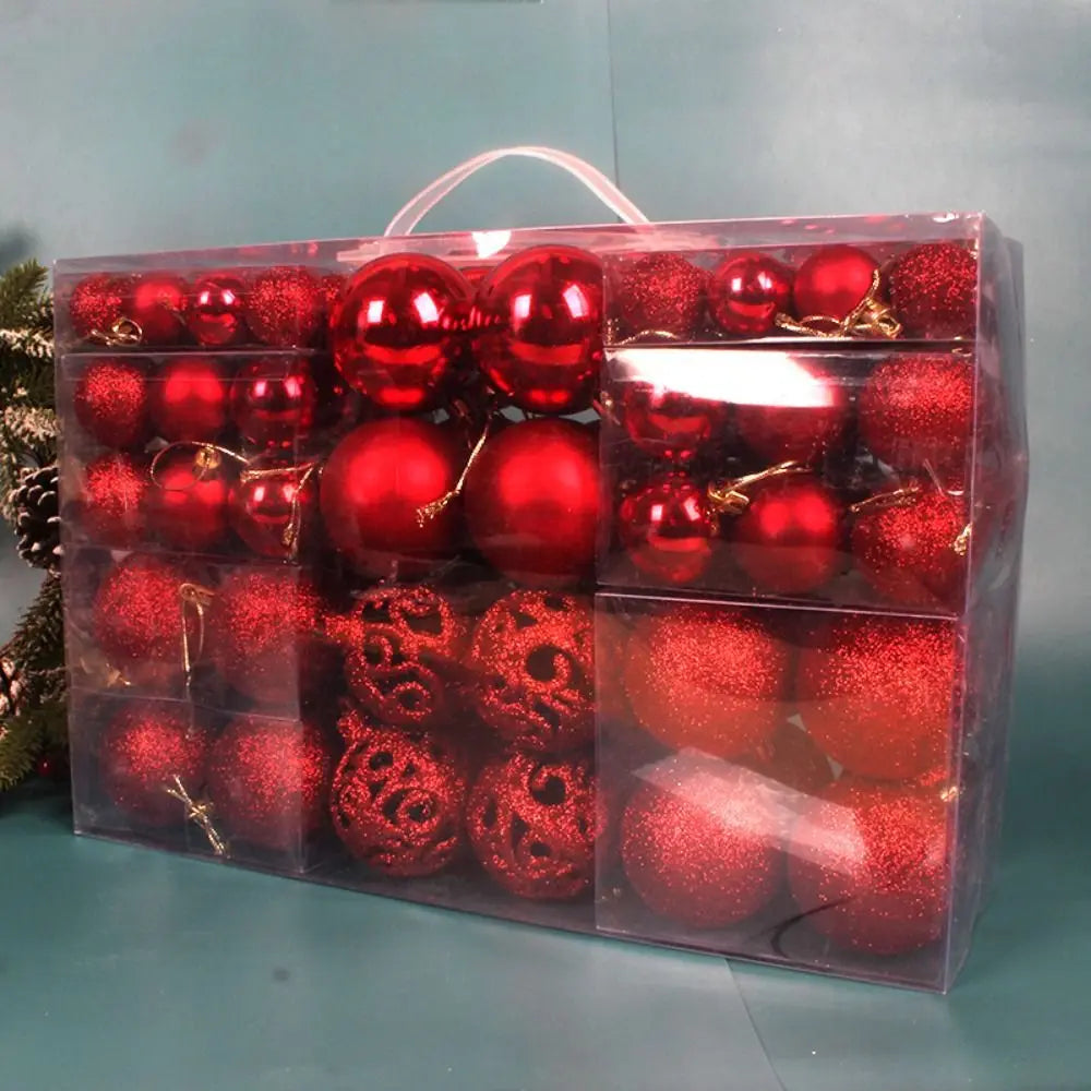 100pcs Christmas Tree Baubles Set