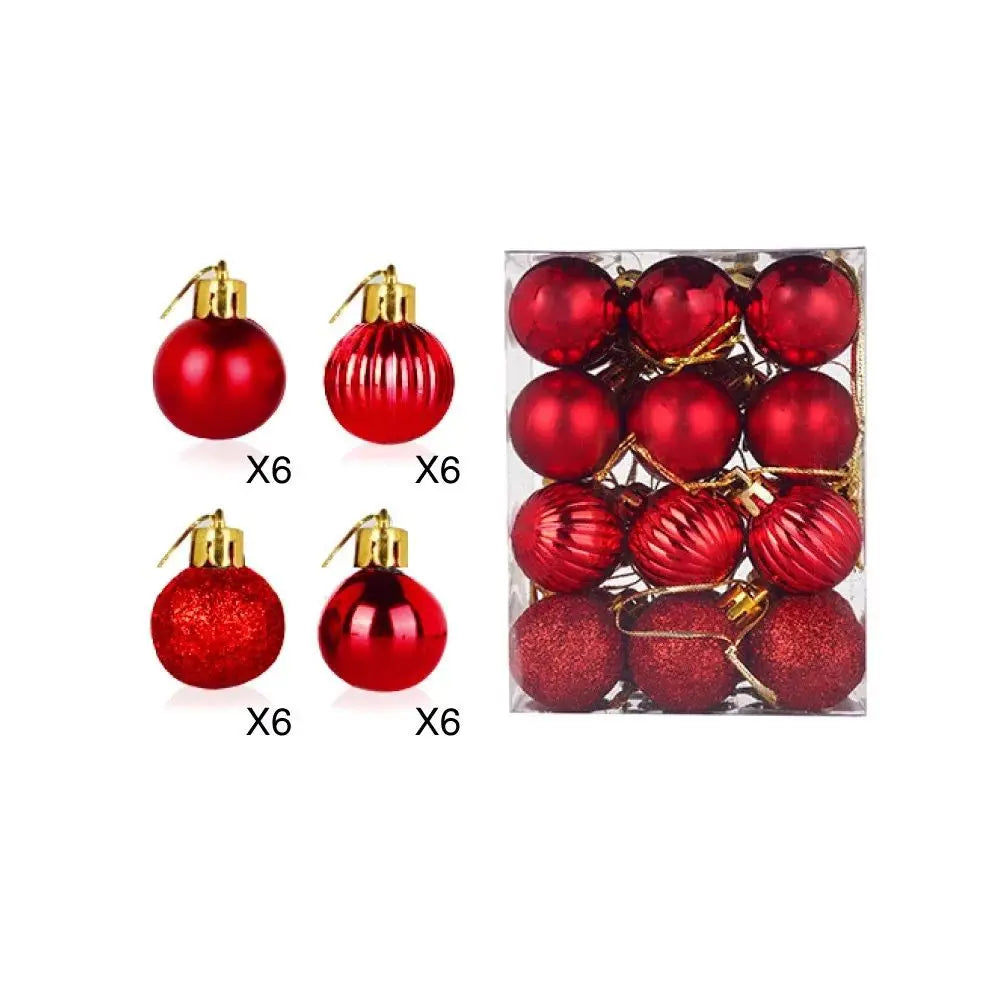 24pcs Christmas Ball Ornaments