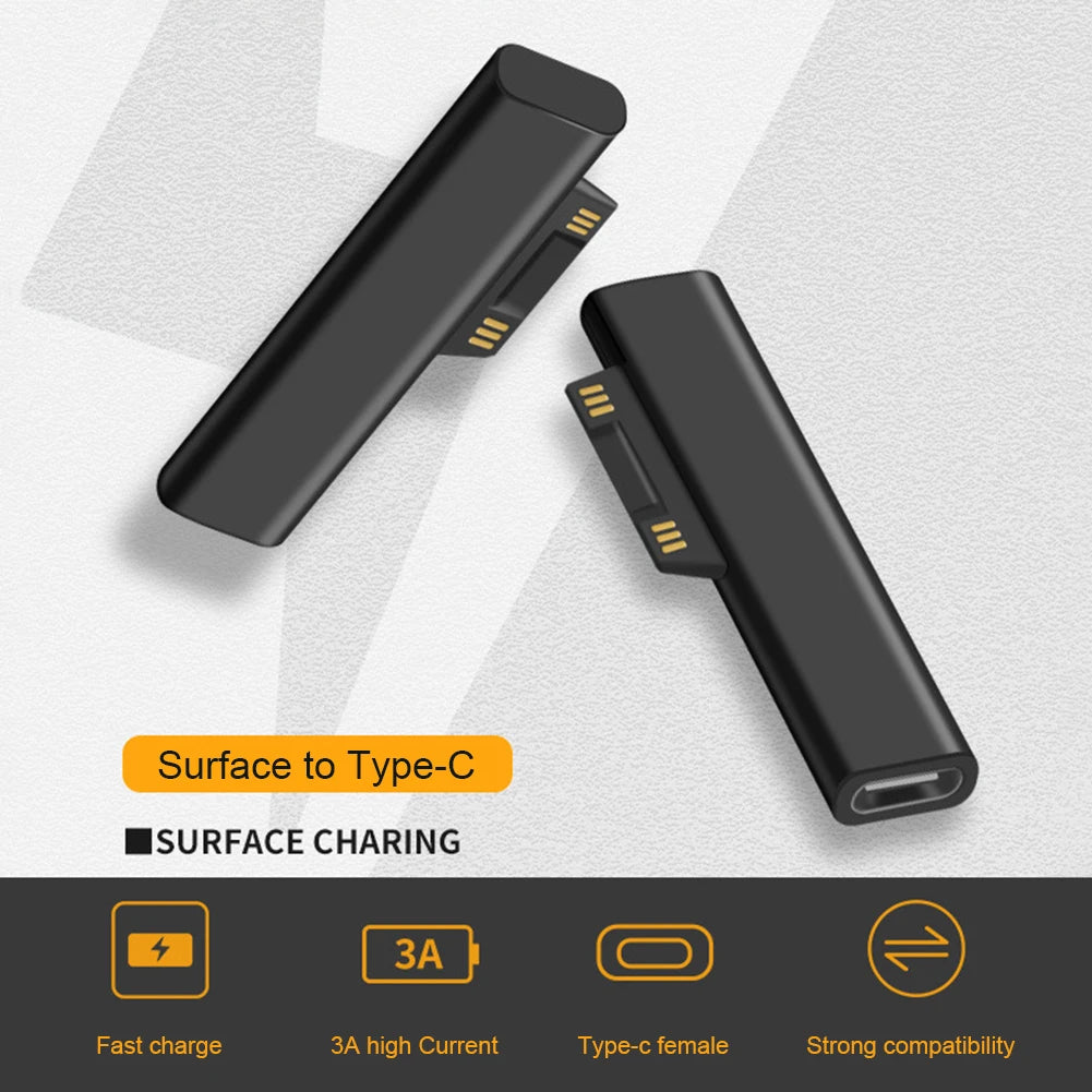 45W/102W 15V 3A USB C Power Supply Charger Adapter Cable For Microsoft Surface Pro 7 6 5 4 3 Type C PD Tablet Fast Charging Plug