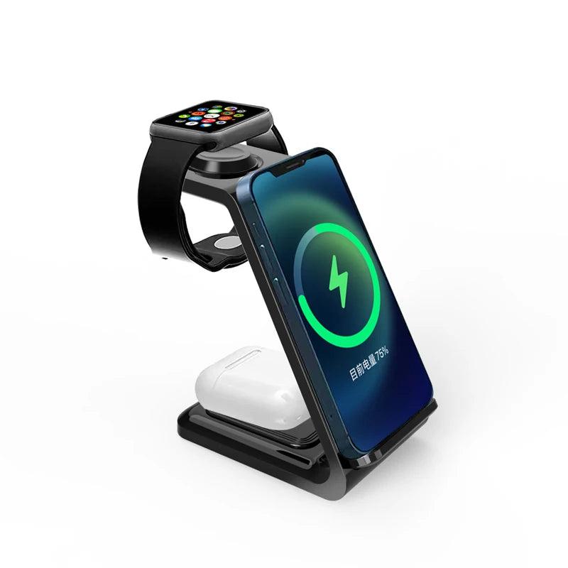 30W 3-in-1 Wireless Charger Stand
