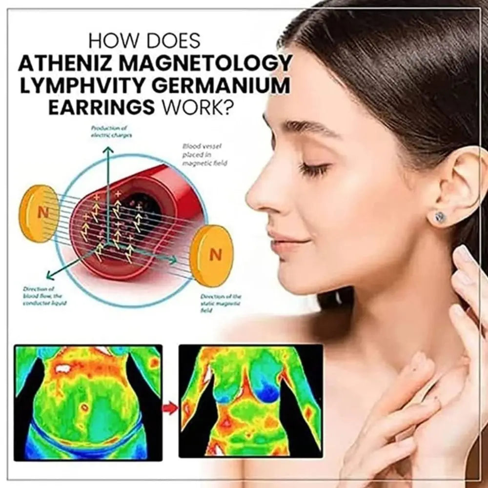 Acupuncture Earrings Lymphvity Magnet Therapy Germanium Earr