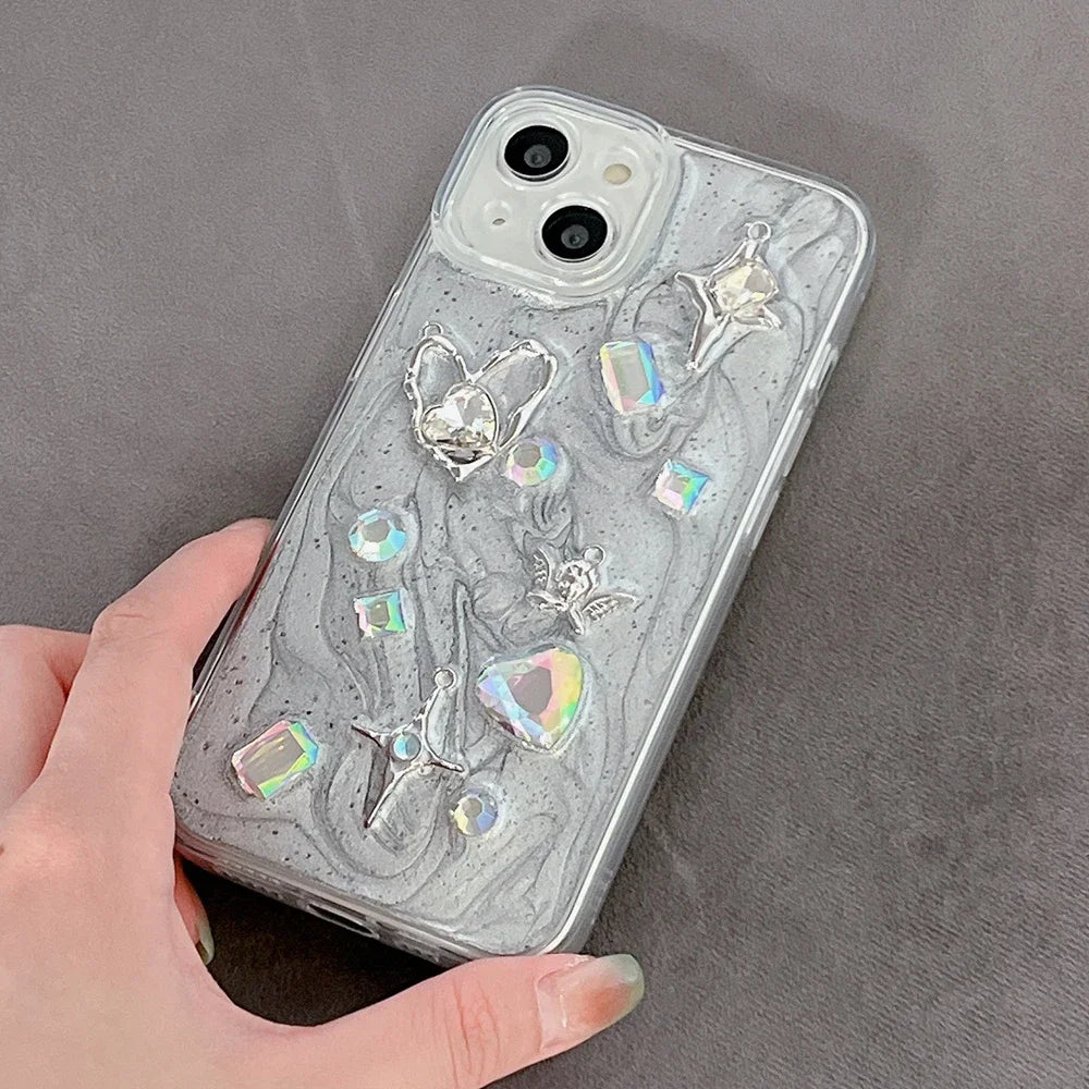 3D Love Heart Angel iPhone Case