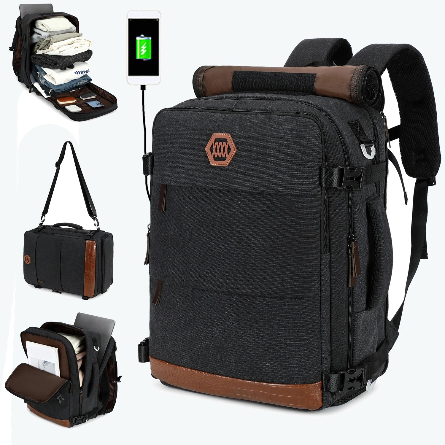 15.6-inch large capacity waterproof laptop backpack