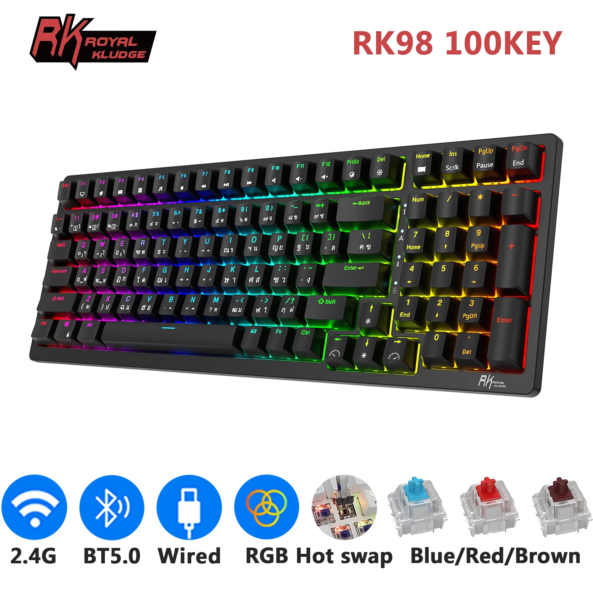 RK98 Wireless RGB Mechanical Keyboard
