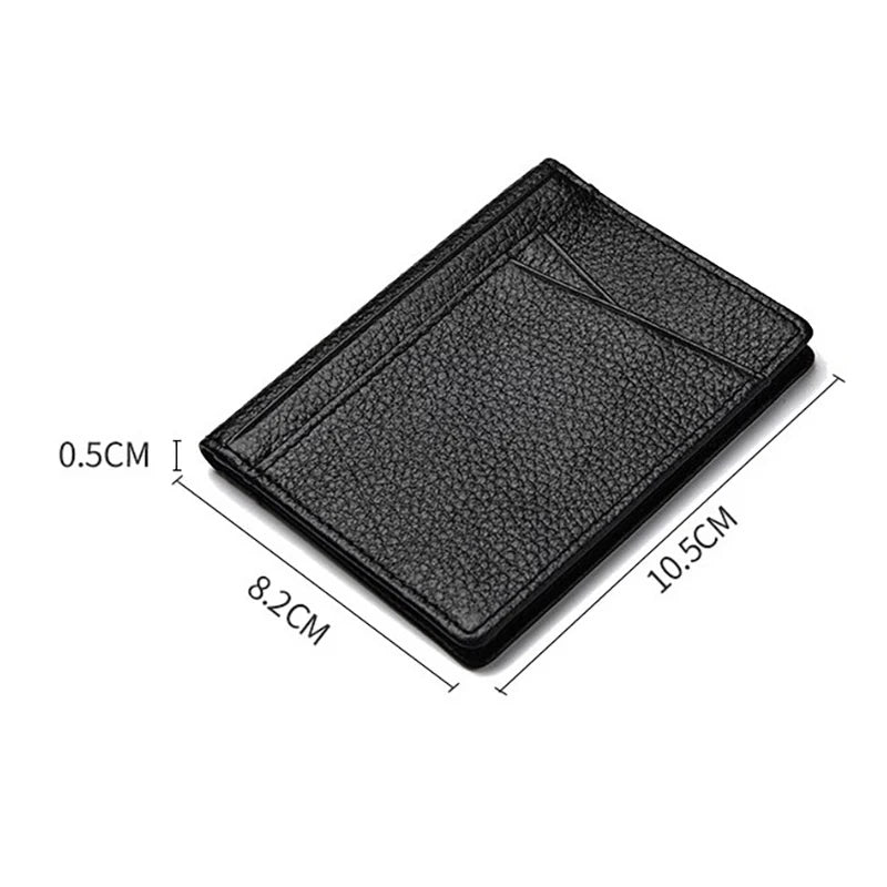 Buylor Men's Wallet Soft Super Slim Wallet Genuine Leather M