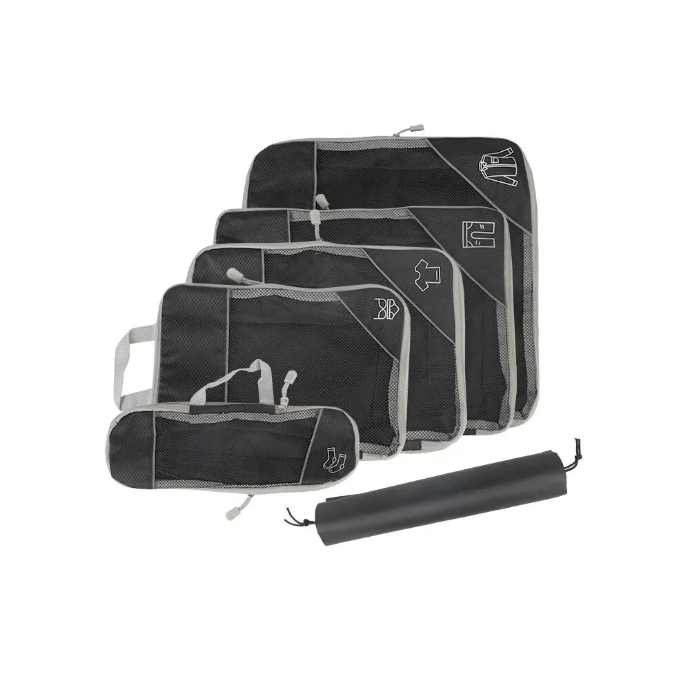 3/6 Pieces Travel Storage Organizer Set With Portable Lightw