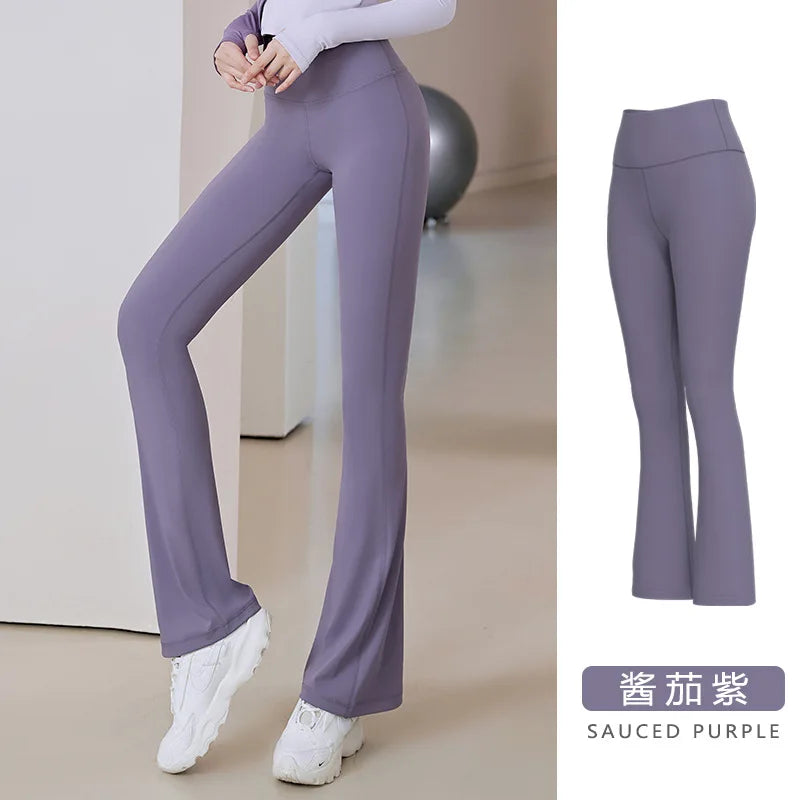 Women Flare Pants Slim High Waist Solid SexyShark Flare Pant