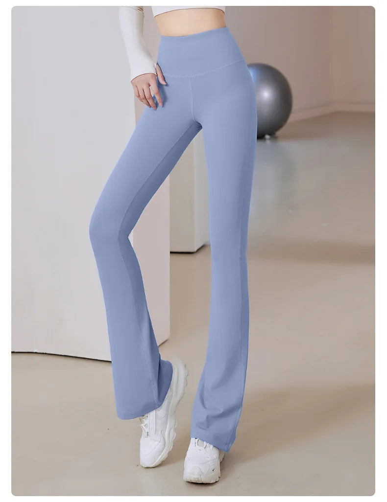 Women Flare Pants Slim High Waist Solid SexyShark Flare Pant