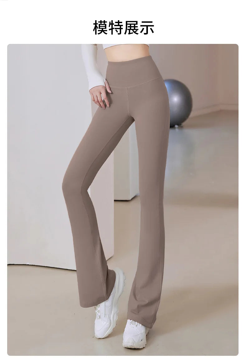 Women Flare Pants Slim High Waist Solid SexyShark Flare Pant