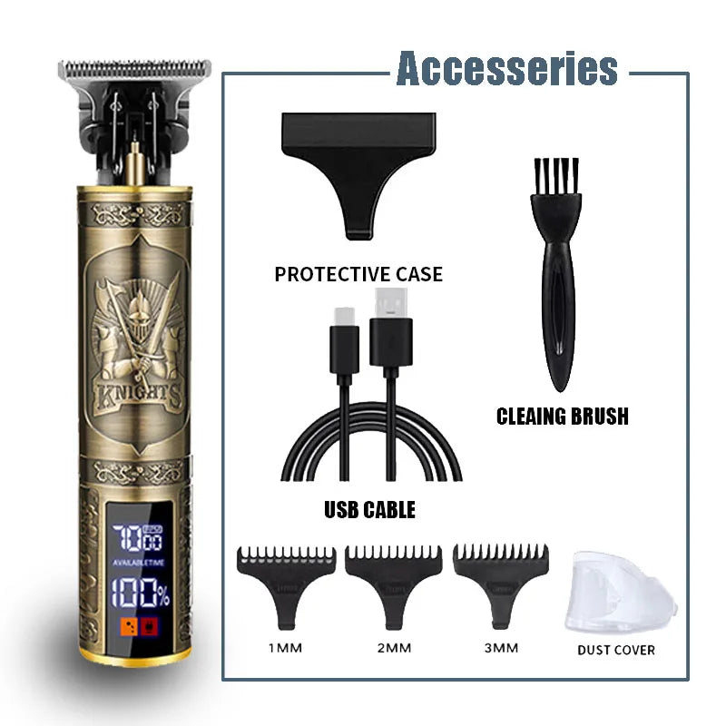 T9 Professional Hair Clipper/Accessories for Men | USB-C Fast Charging | Beard/Body/Hair Trimmer | Precision Electric Shaver