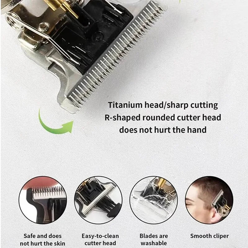 T9 Professional Hair Clipper/Accessories for Men | USB-C Fast Charging | Beard/Body/Hair Trimmer | Precision Electric Shaver