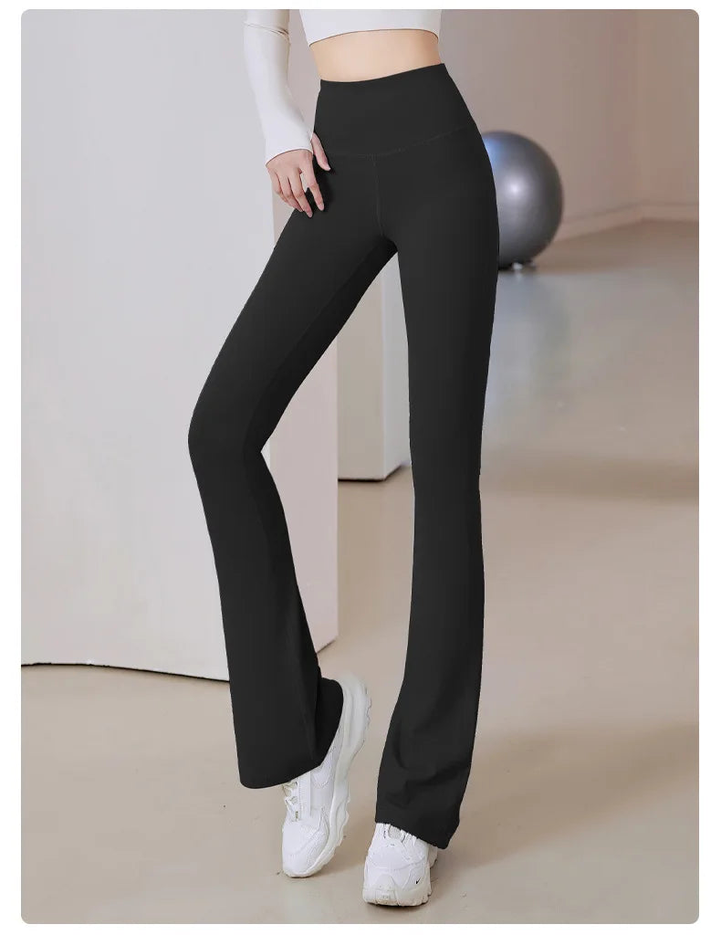 Women Flare Pants Slim High Waist Solid SexyShark Flare Pant