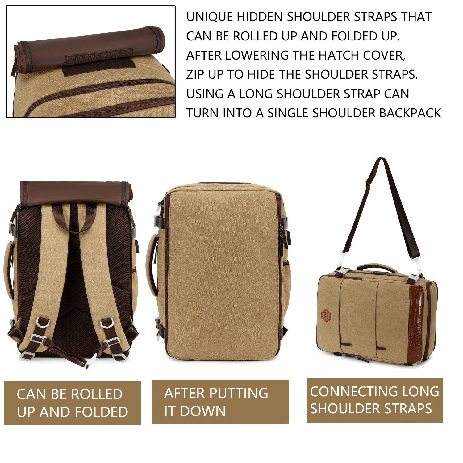 15.6-inch large capacity waterproof laptop backpack