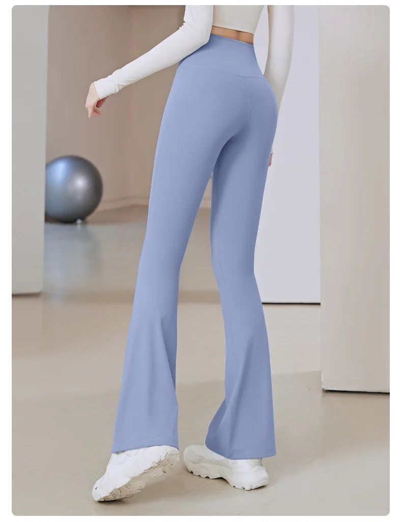 Women Flare Pants Slim High Waist Solid SexyShark Flare Pant