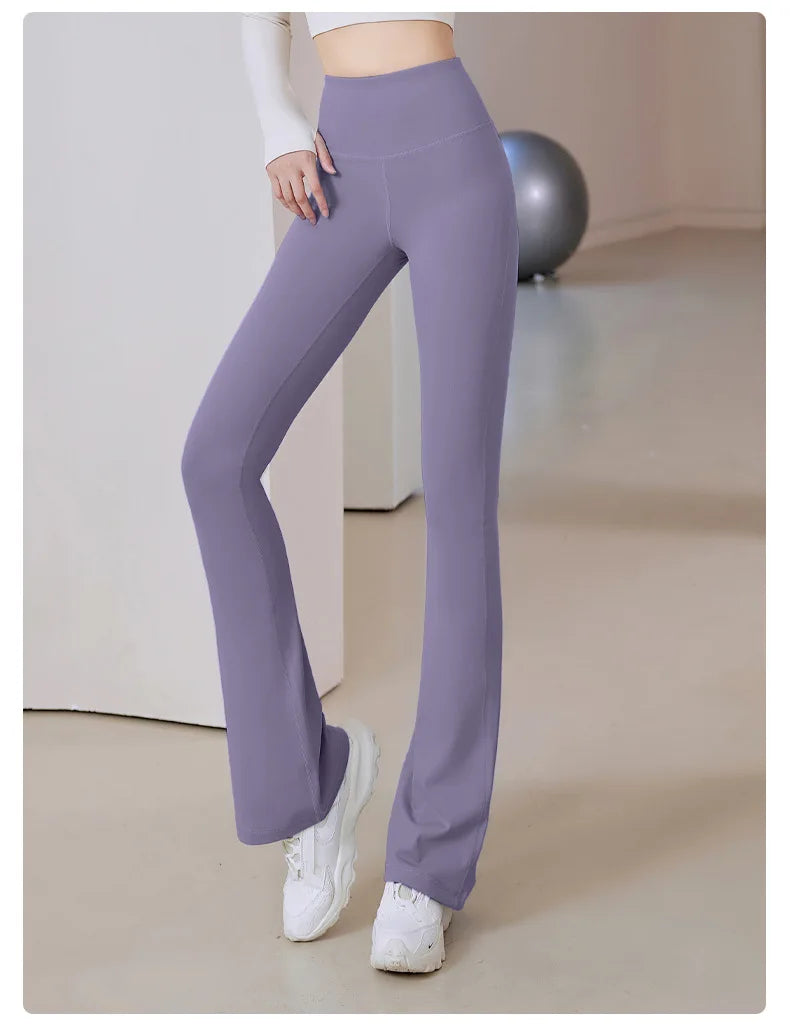 Women Flare Pants Slim High Waist Solid SexyShark Flare Pant
