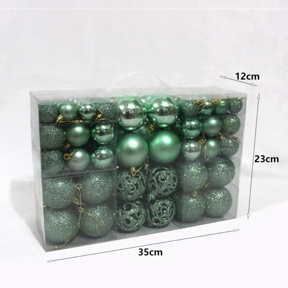 100pcs Christmas Tree Baubles Set