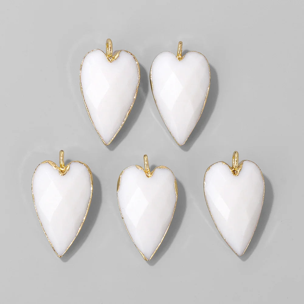 Heart Stone Pendant Set