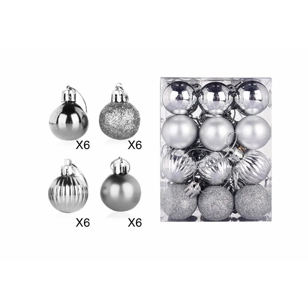 24pcs Christmas Ball Ornaments