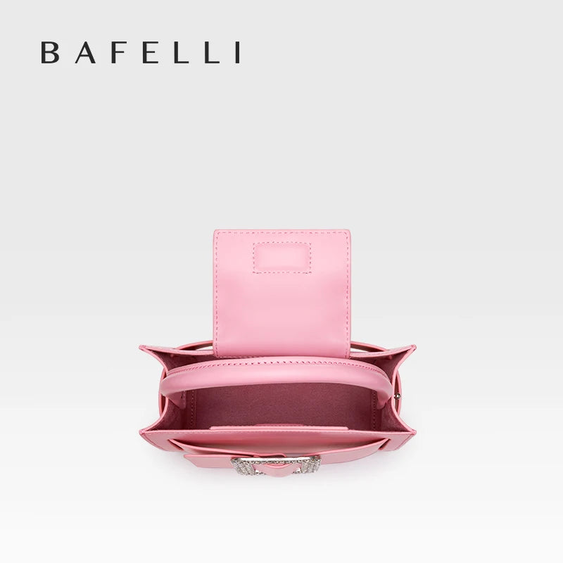 BAFELLI 2023 NEW WOMEN'S FASHION PINK EVENING HANDBAG SHOULD