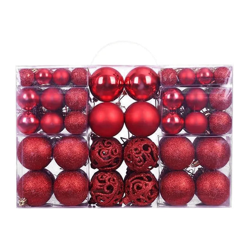 100pcs Christmas Tree Baubles Set